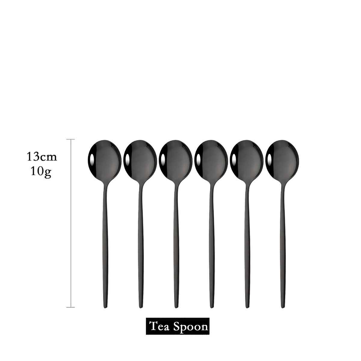 Gold Cutlery Flatware - 6Pcs 차 커피 저어 미니 숟가락