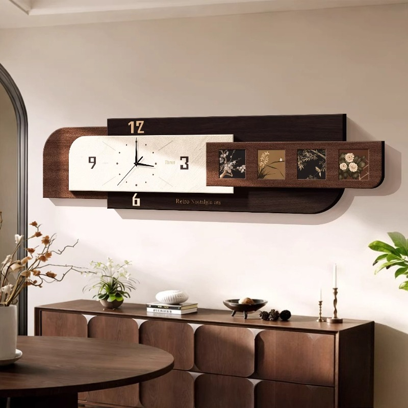 Luxury Lifestyle Aesthetics - 미니멀리스트 디자인 벽시계 거실 고급스러운 현대적인