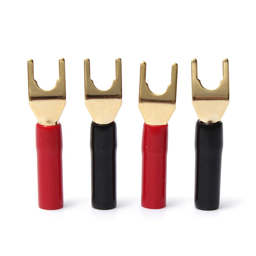 Gold Cutlery Flatware - 4Pcs Y 스타일 스페이드 바나나 플러그