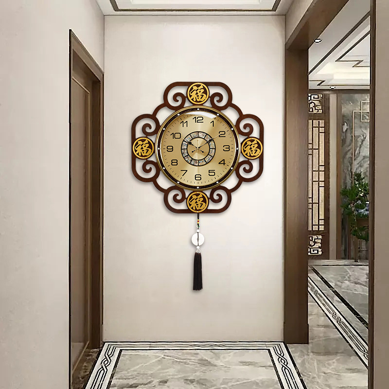 Luxury Lifestyle Aesthetics - 중국 스타일 미적 벽시계 미니멀리스트 디자인
