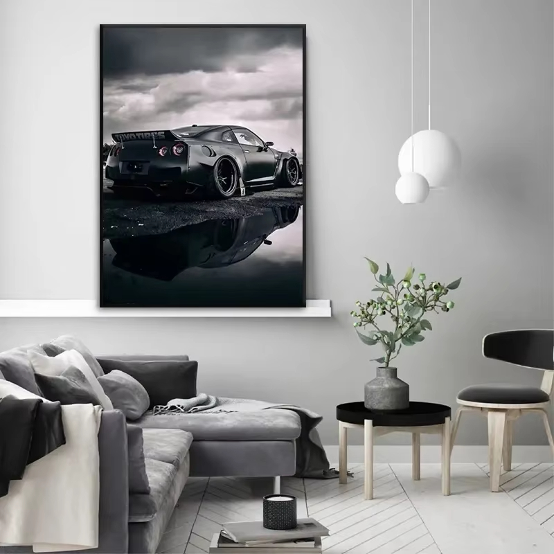 대형 블랙 인더스트리얼 스타일 스포츠카 포스터 럭셔리  - Luxury Lifestyle Cars 리뷰 및 가격