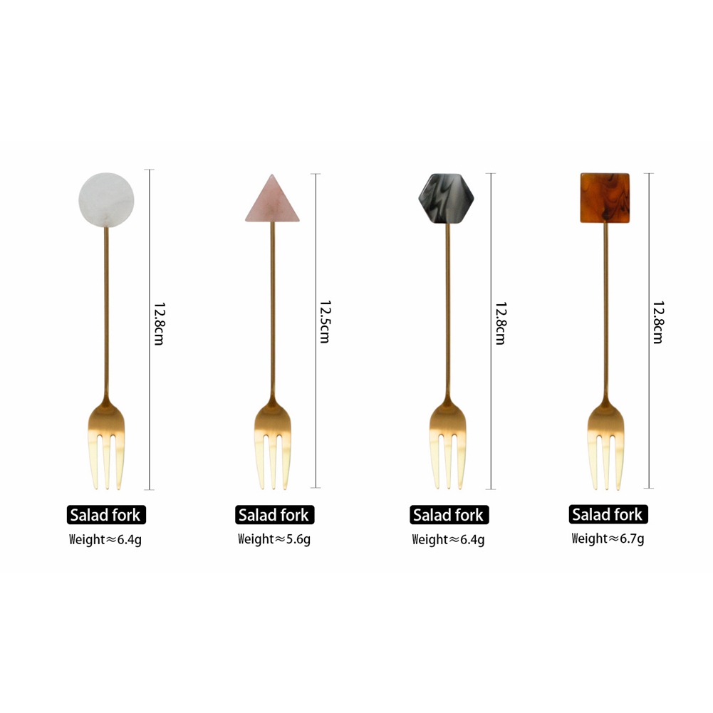 스테인레스 스틸 소형 스푼 포크 세트, 커피 차 교반, - Gold Cutlery Flatware 리뷰 및 가격