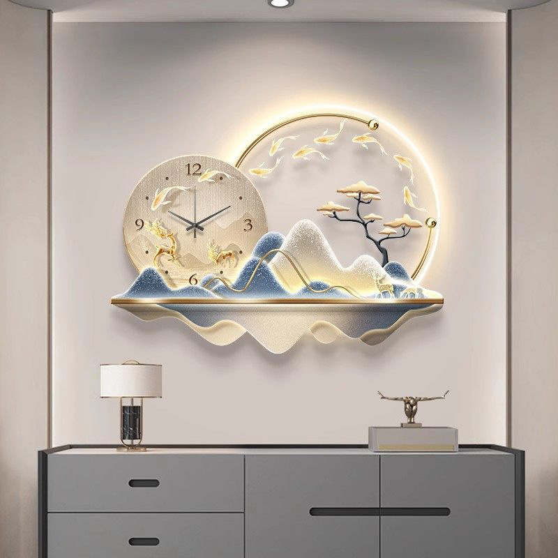 아트 벽화 LED 시계 벽걸이 고급 디자인 미니멀리스트 - Luxury Lifestyle Aesthetics 리뷰 및 가격
