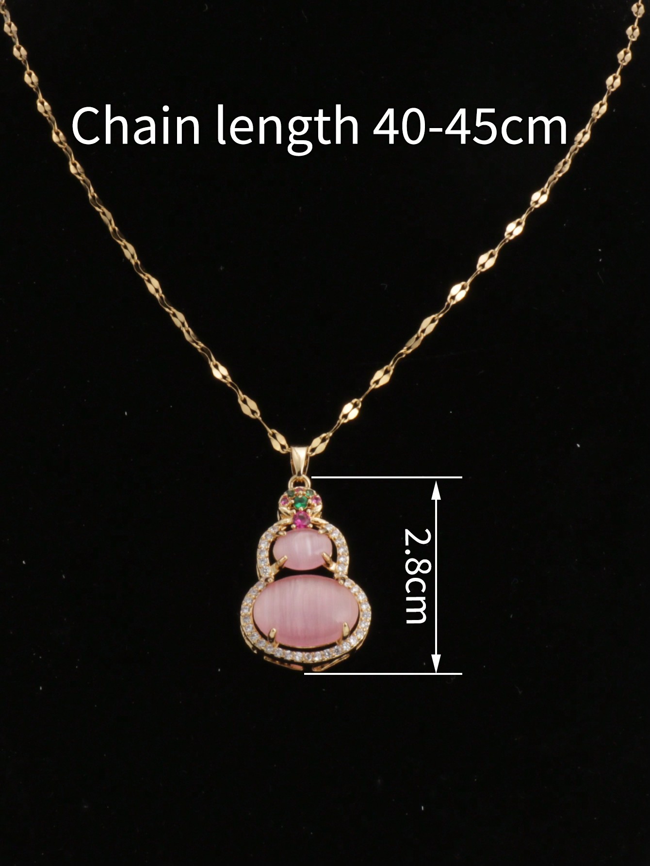 18K 금도금된 중국풍 호리병 펜던트 목걸이 1개, 행 - Luxury Lifestyle Goods 리뷰 및 가격